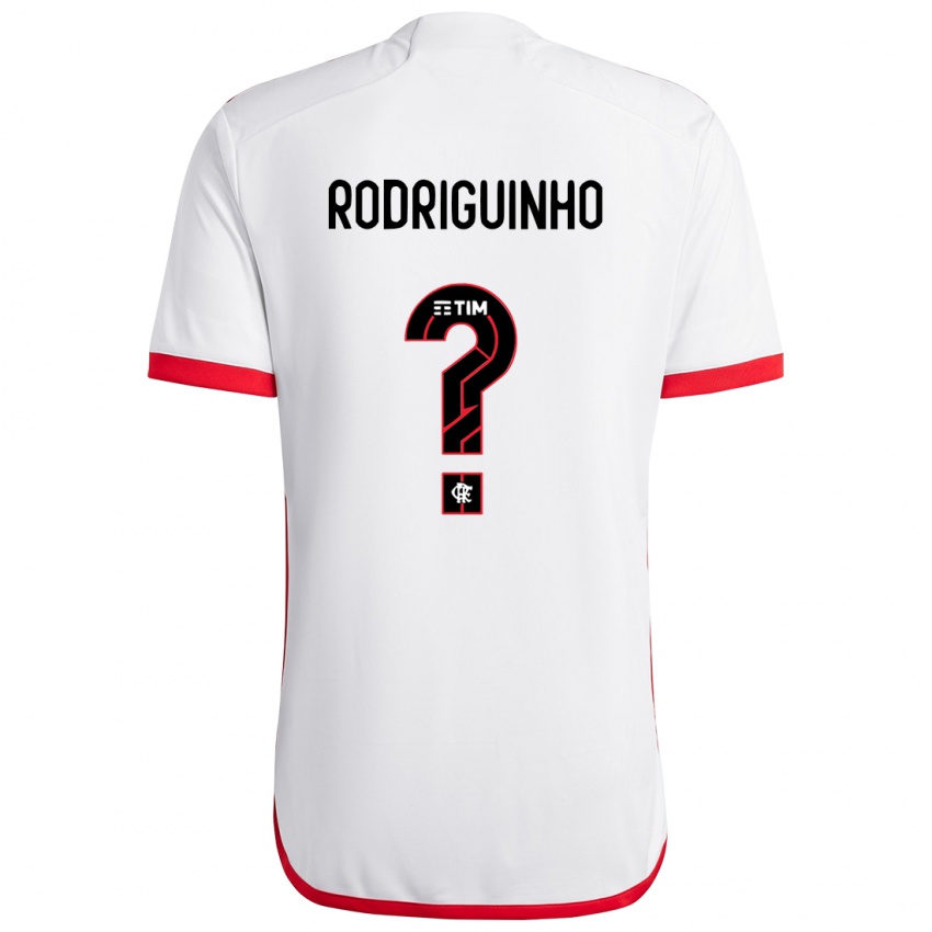 Niño Camiseta Rodriguinho #0 Blanco Rojo 2ª Equipación 2024/25 La Camisa Chile