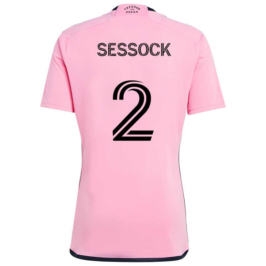 Hombre Camiseta Nykolas Sessock #2 Rosa 1ª Equipación 2024/25 La Camisa Chile