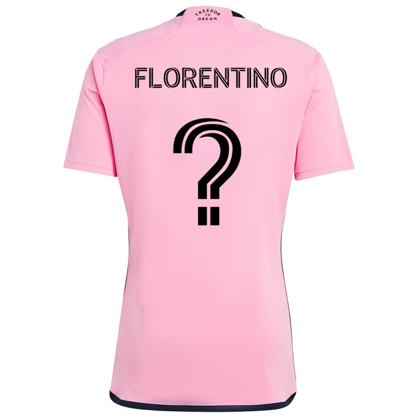 Hombre Camiseta Gabriel Florentino #0 Rosa 1ª Equipación 2024/25 La Camisa Chile