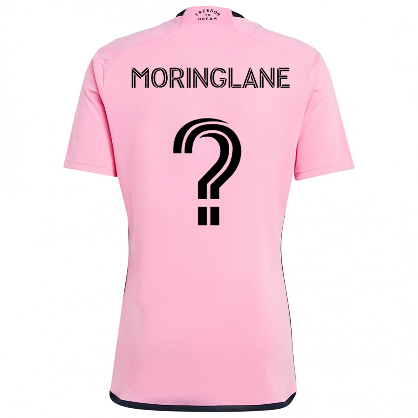 Hombre Camiseta Luis Moringlane #0 Rosa 1ª Equipación 2024/25 La Camisa Chile