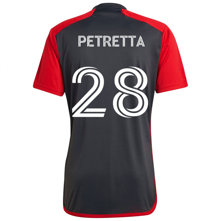 Hombre Camiseta Raoul Petretta #28 Rojo Grayn 1ª Equipación 2024/25 La Camisa Chile