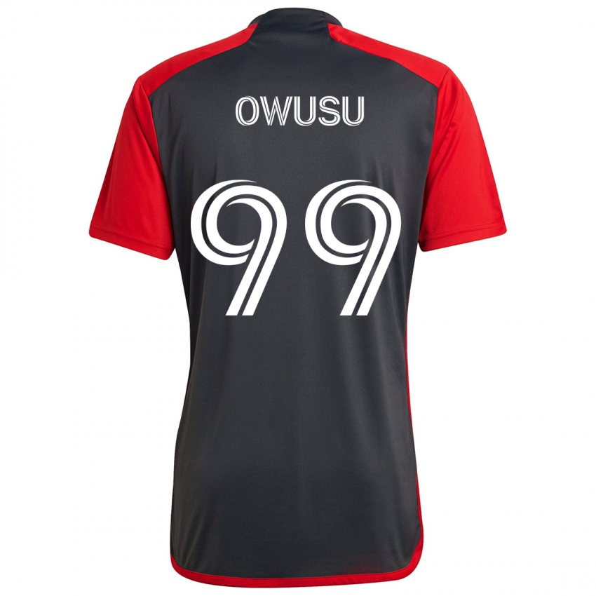 Hombre Camiseta Prince Osei Owusu #99 Rojo Grayn 1ª Equipación 2024/25 La Camisa Chile