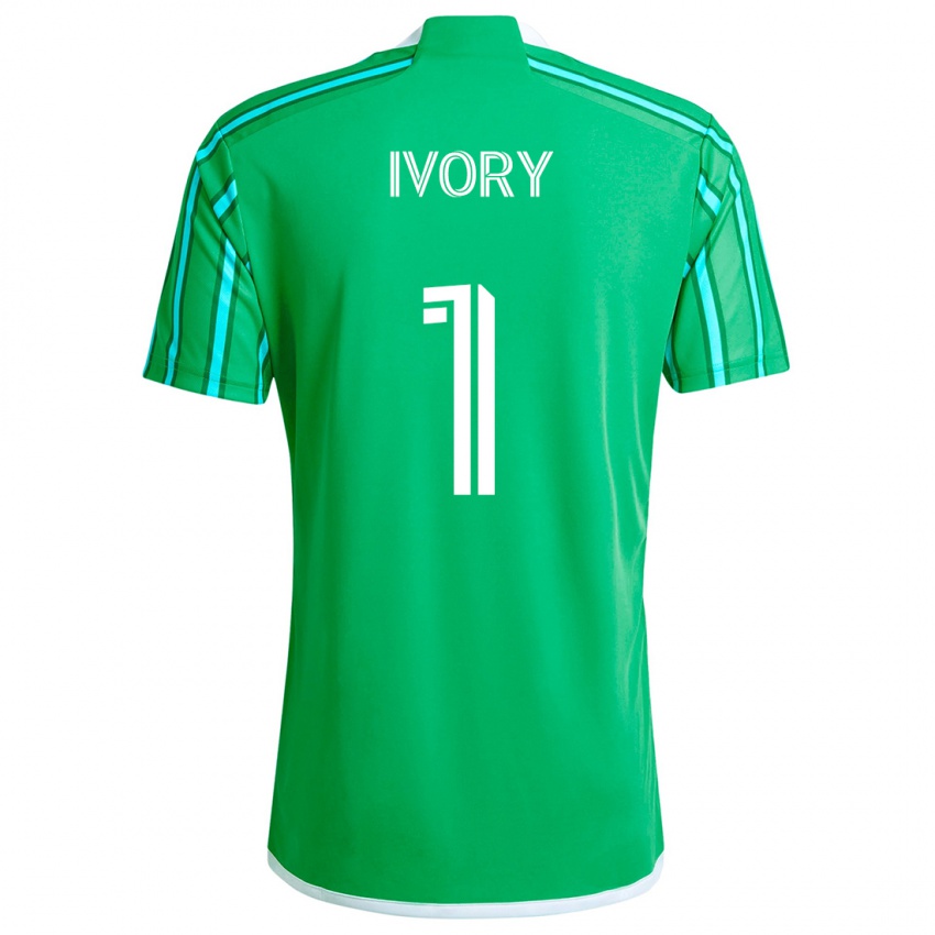 Hombre Camiseta Laurel Ivory #1 Verde Blanco 1ª Equipación 2024/25 La Camisa Chile