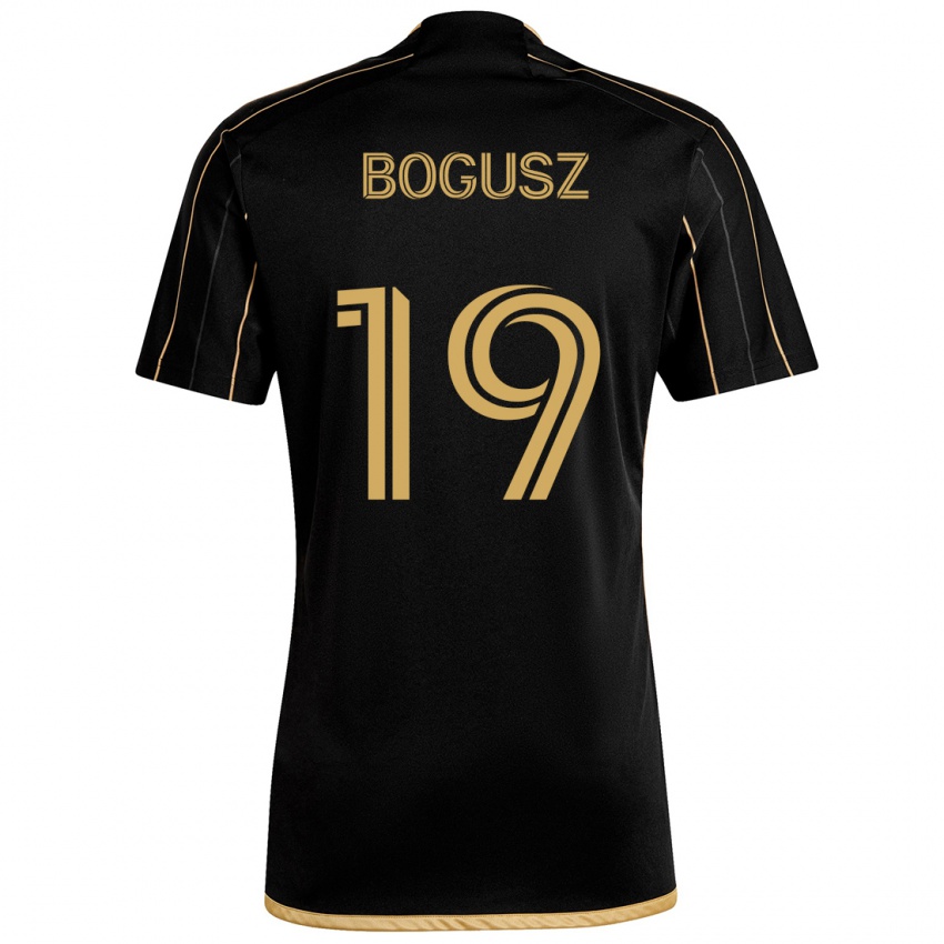 Hombre Camiseta Mateusz Bogusz #19 Oro Negro 1ª Equipación 2024/25 La Camisa Chile