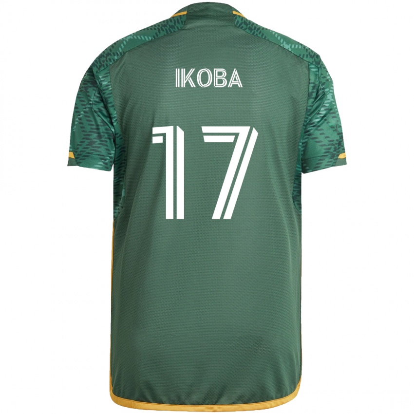 Hombre Camiseta Tega Ikoba #17 Verde Naranja 1ª Equipación 2024/25 La Camisa Chile