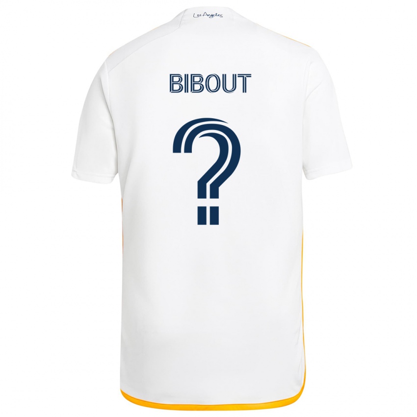 Hombre Camiseta Aaron Bibout #0 Blanco Amarillo 1ª Equipación 2024/25 La Camisa Chile