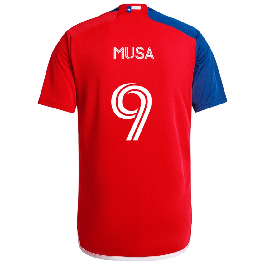 Hombre Camiseta Petar Musa #9 Azul Rojo 1ª Equipación 2024/25 La Camisa Chile