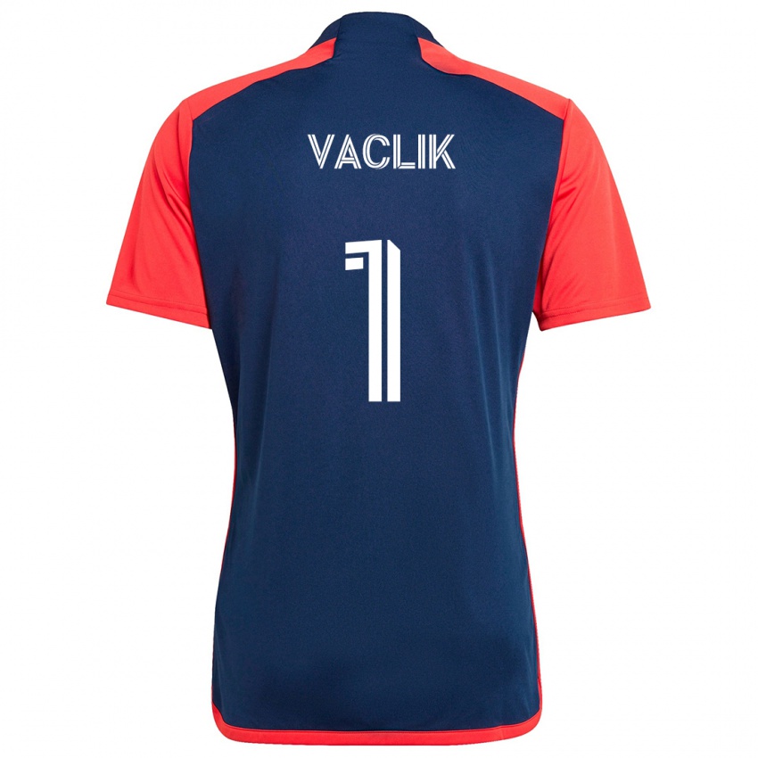 Hombre Camiseta Tomas Vaclik #1 Azul Rojo 1ª Equipación 2024/25 La Camisa Chile