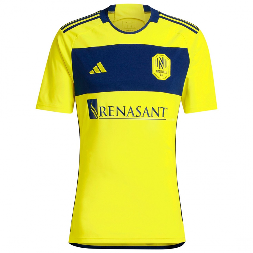 Hombre Camiseta Samuel Byron #0 Amarillo Azul 1ª Equipación 2024/25 La Camisa Chile