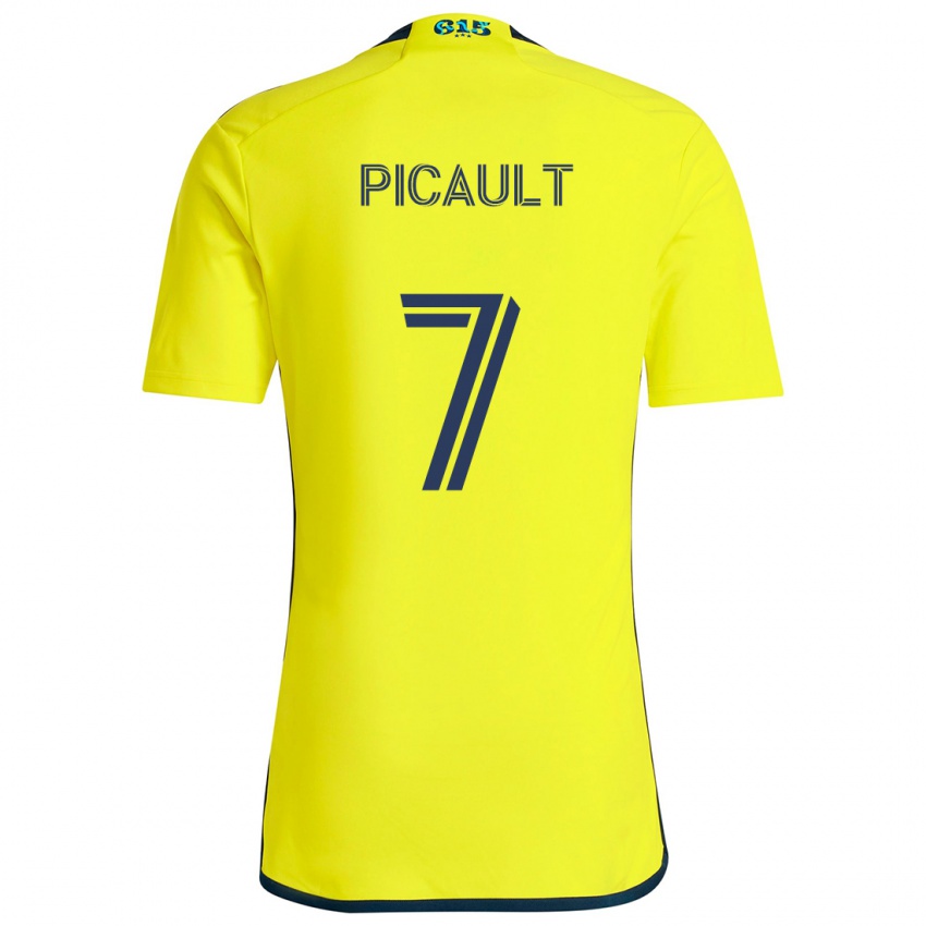 Hombre Camiseta Fafà Picault #7 Amarillo Azul 1ª Equipación 2024/25 La Camisa Chile