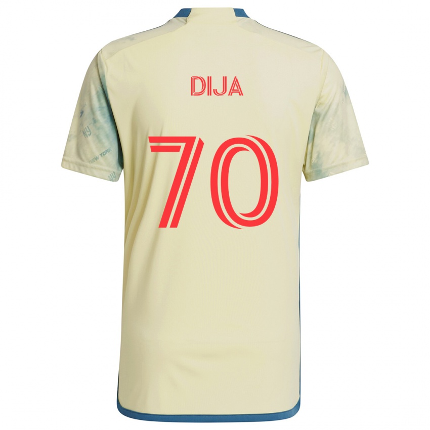 Hombre Camiseta Dija #70 Amarillo Rojo Azul 1ª Equipación 2024/25 La Camisa Chile