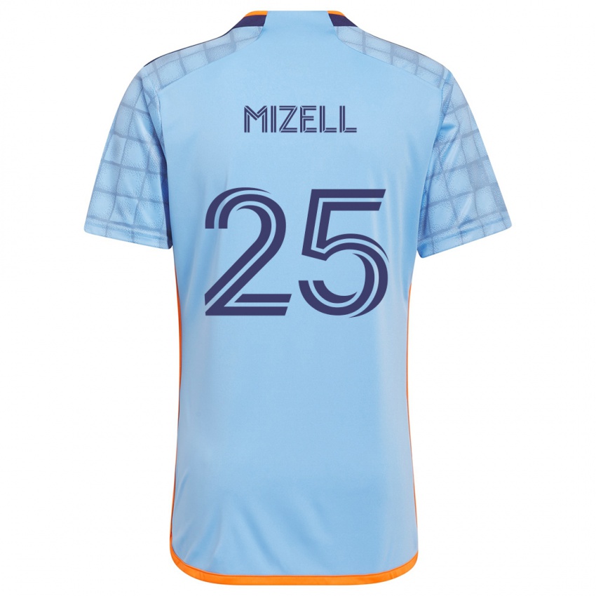 Hombre Camiseta Cody Mizell #25 Azul Naranja 1ª Equipación 2024/25 La Camisa Chile