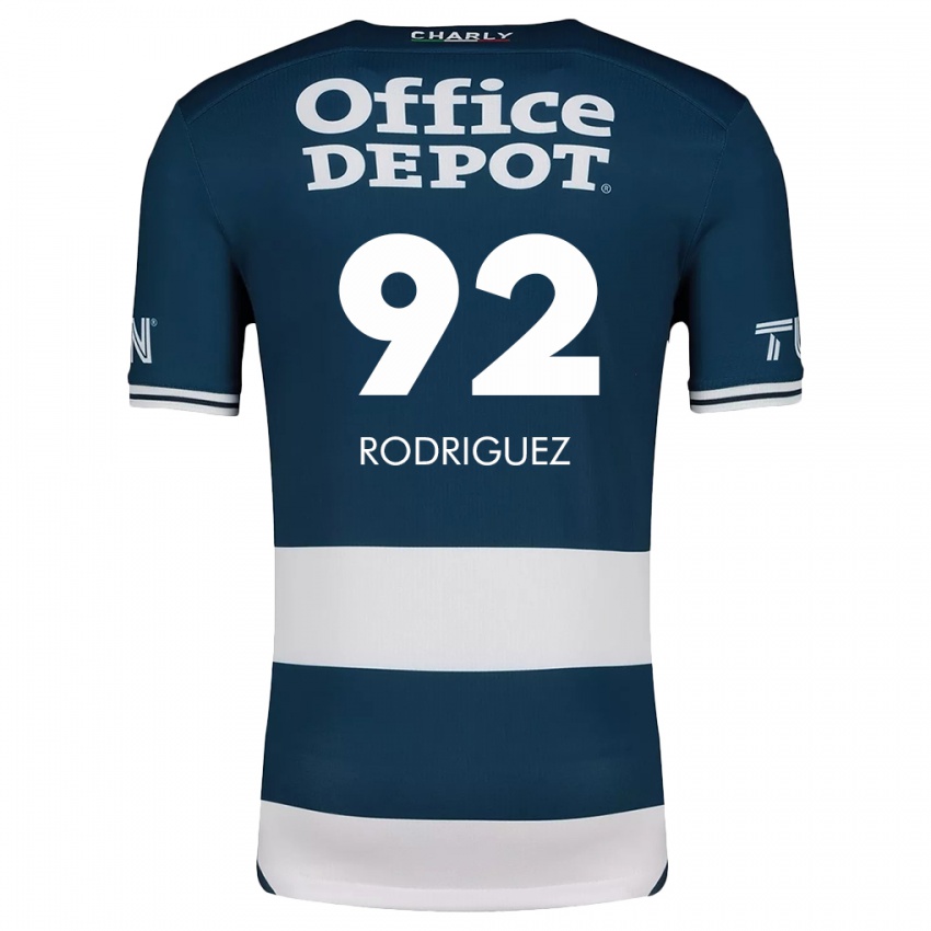 Hombre Camiseta Sergio Rodríguez #92 Azul Blanco 1ª Equipación 2024/25 La Camisa Chile