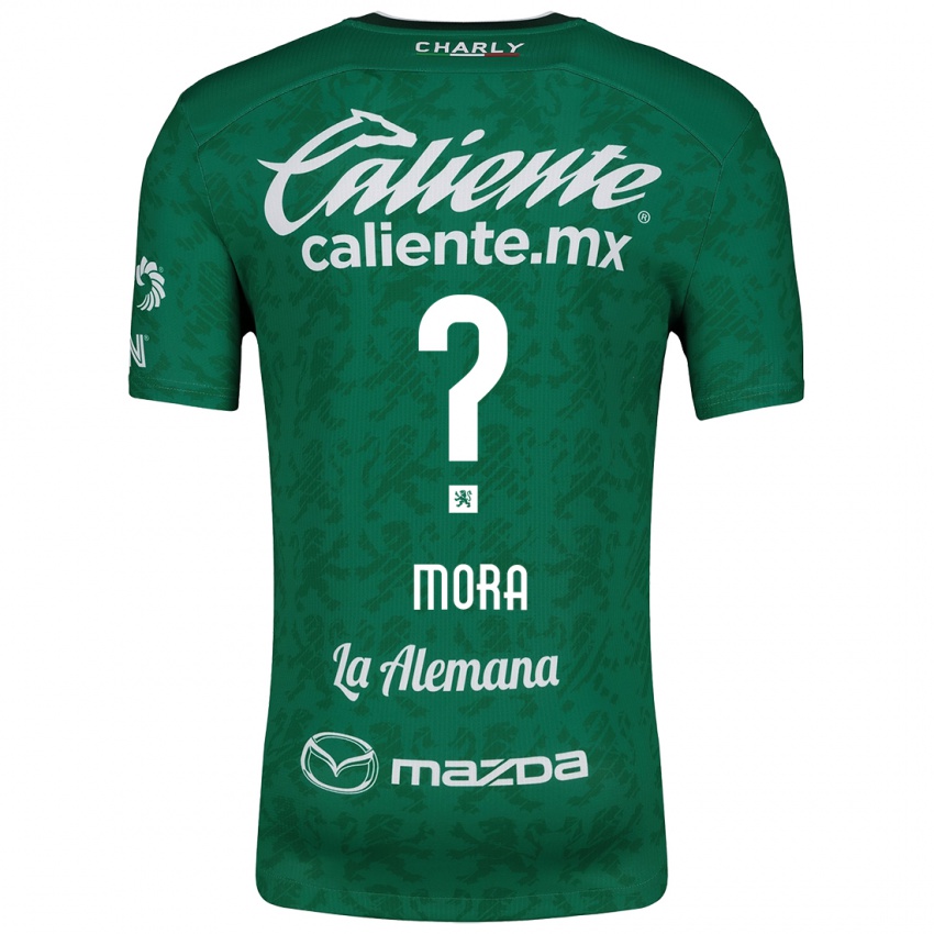 Hombre Camiseta Christopher Mora #0 Verde Blanco 1ª Equipación 2024/25 La Camisa Chile