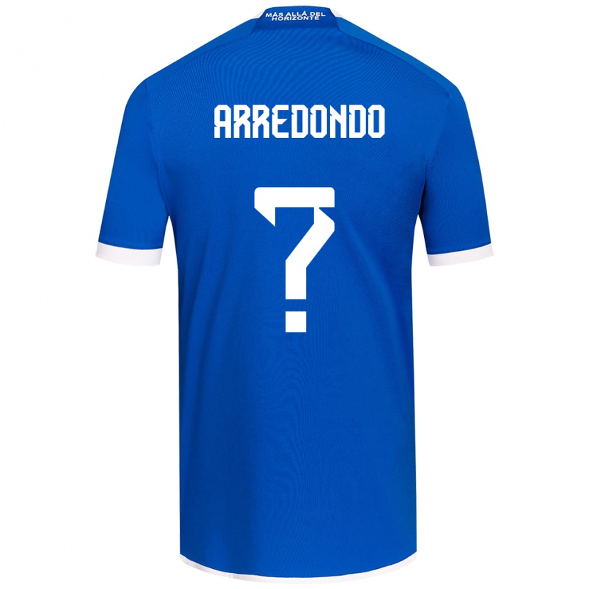 Hombre Camiseta Milovan Arredondo #0 Azul Blanco 1ª Equipación 2024/25 La Camisa Chile