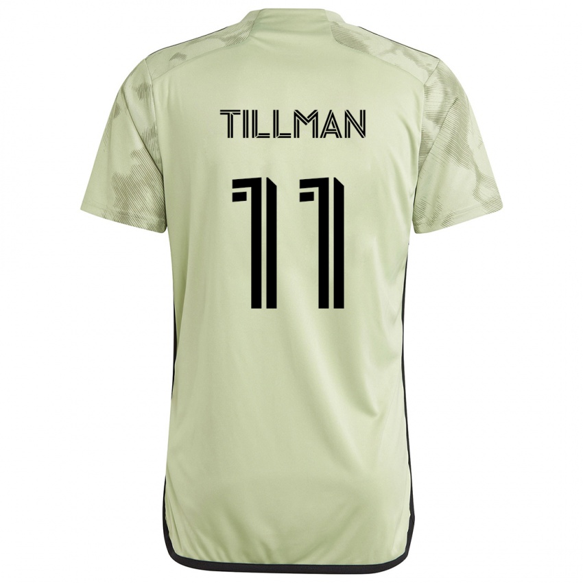 Hombre Camiseta Timothy Tillman #11 Verde Claro 2ª Equipación 2024/25 La Camisa Chile