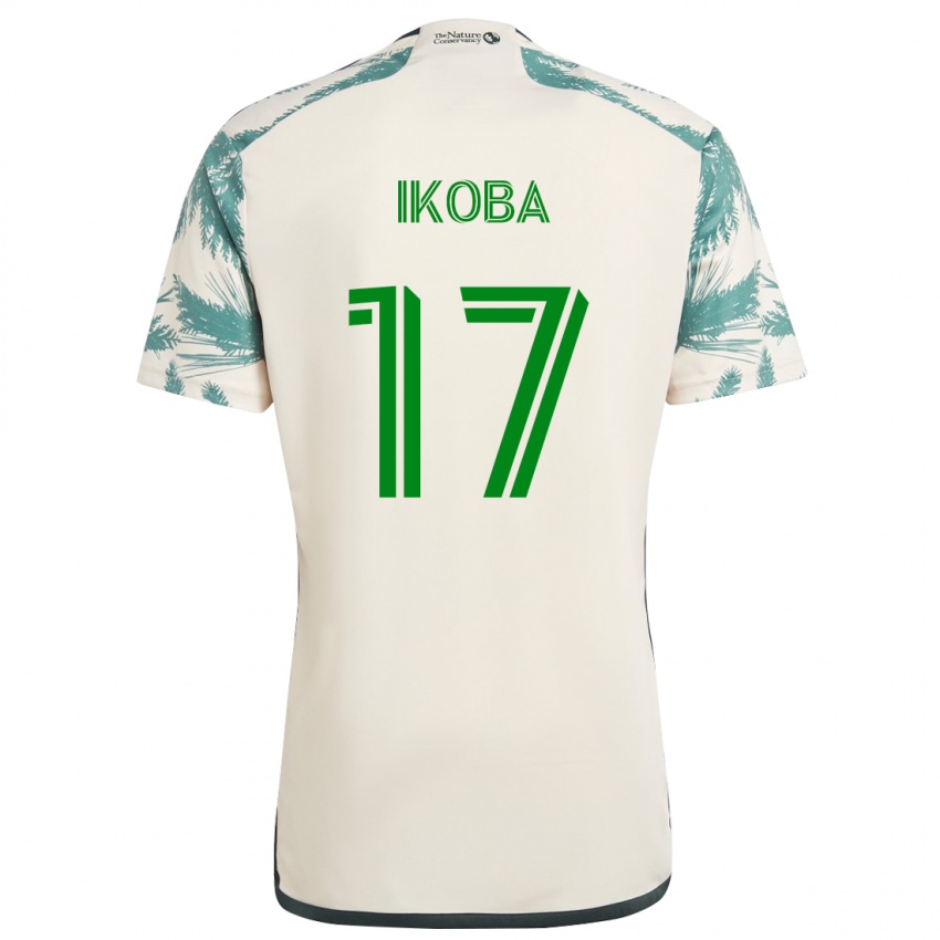 Hombre Camiseta Tega Ikoba #17 Beige Marrón 2ª Equipación 2024/25 La Camisa Chile