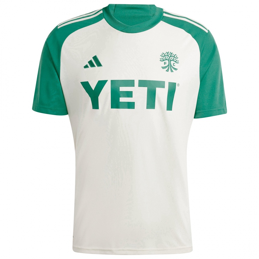 Hombre Camiseta Emmanuel Johnson #11 Colores Tostados Verde 2ª Equipación 2024/25 La Camisa Chile