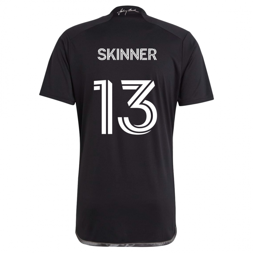 Hombre Camiseta Joey Skinner #13 Negro 2ª Equipación 2024/25 La Camisa Chile