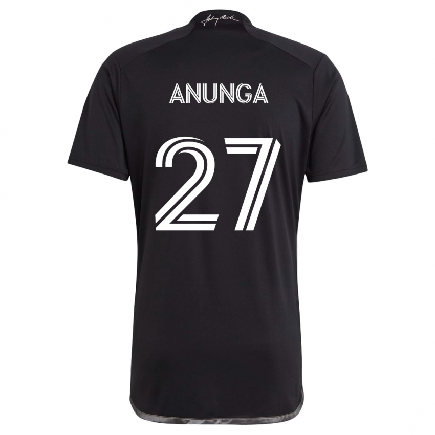 Hombre Camiseta Tah Anunga #27 Negro 2ª Equipación 2024/25 La Camisa Chile