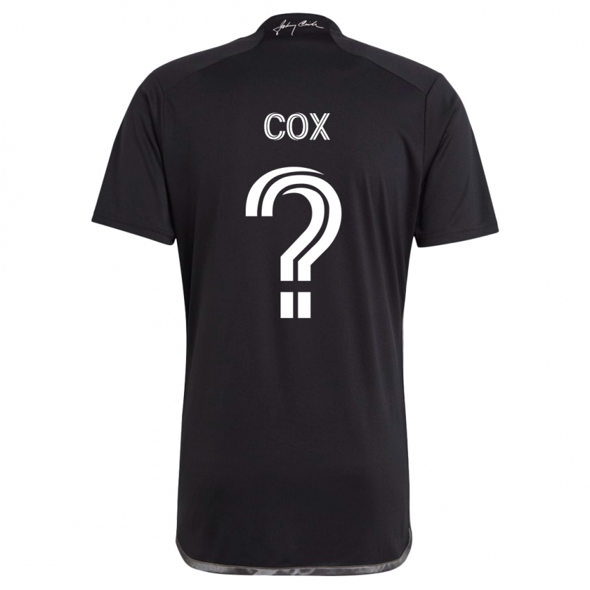 Hombre Camiseta Justin Cox #0 Negro 2ª Equipación 2024/25 La Camisa Chile