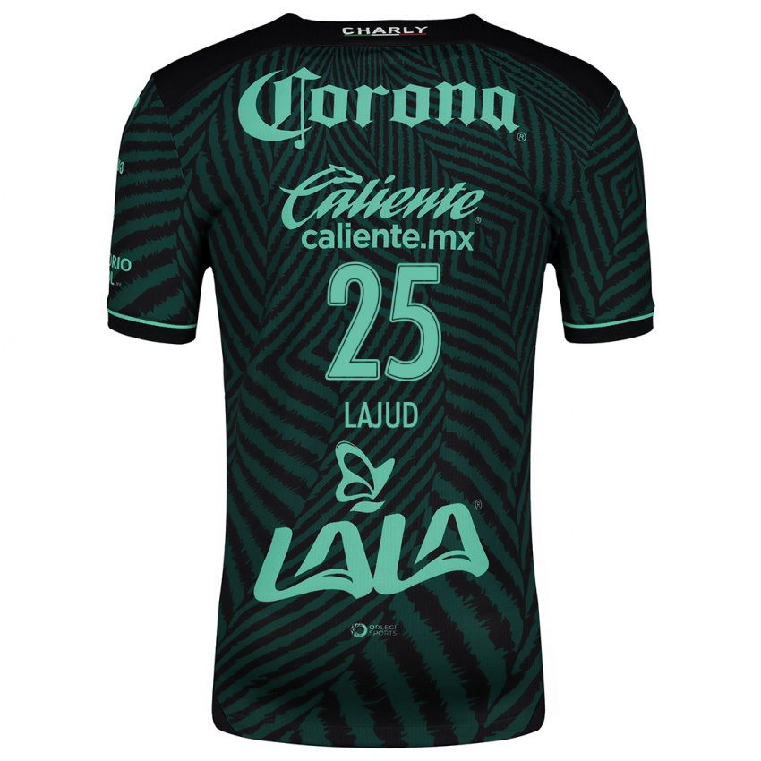 Hombre Camiseta Gibran Lajud #25 Verde Negro 2ª Equipación 2024/25 La Camisa Chile