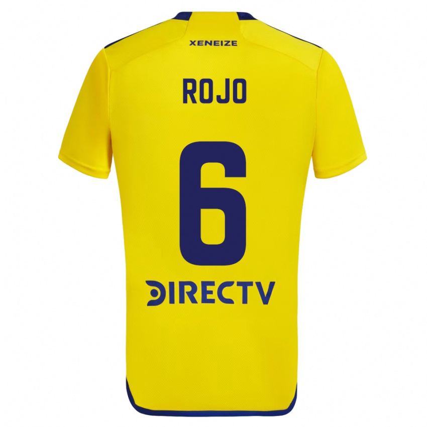 Hombre Camiseta Marcos Rojo #6 Amarillo Azul 2ª Equipación 2024/25 La Camisa Chile