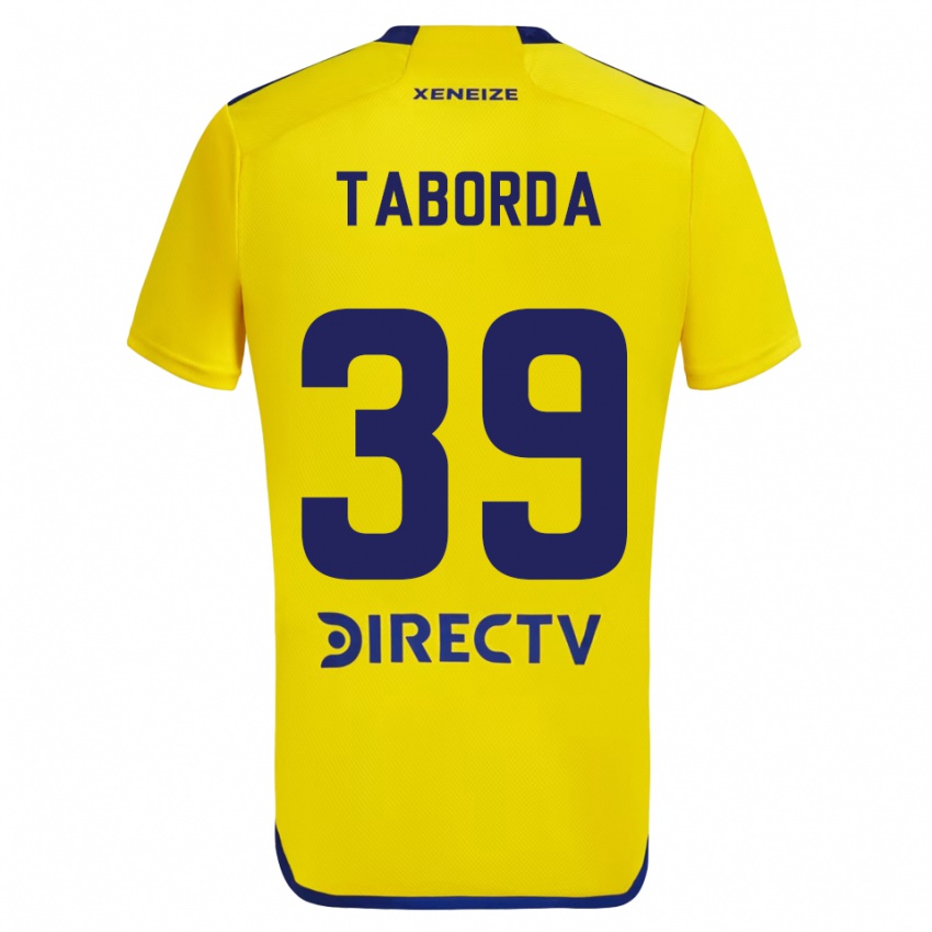 Hombre Camiseta Vicente Taborda #39 Amarillo Azul 2ª Equipación 2024/25 La Camisa Chile