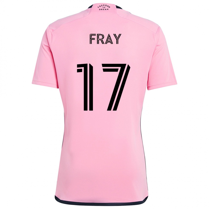 Mujer Camiseta Ian Fray #17 Rosa 1ª Equipación 2024/25 La Camisa Chile