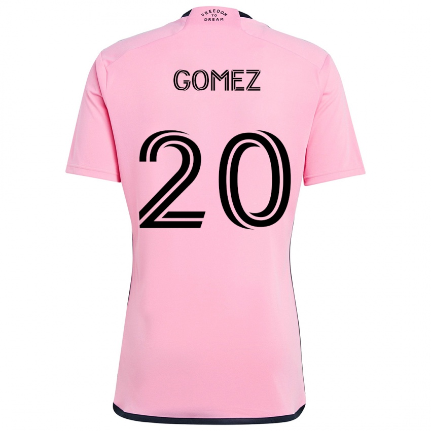 Mujer Camiseta Diego Gómez #20 Rosa 1ª Equipación 2024/25 La Camisa Chile