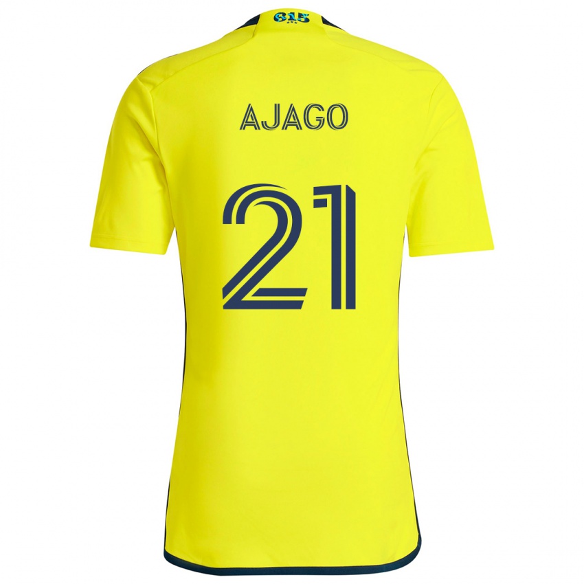 Mujer Camiseta Forster Ajago #21 Amarillo Azul 1ª Equipación 2024/25 La Camisa Chile