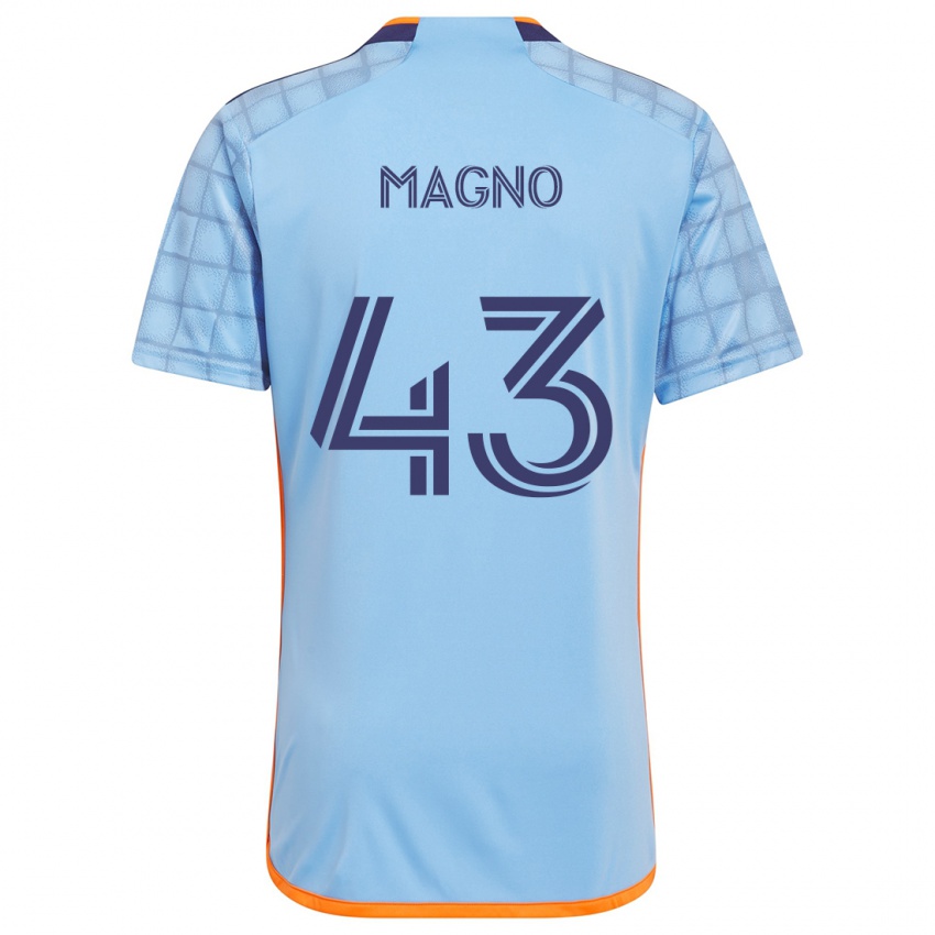 Mujer Camiseta Talles Magno #43 Azul Naranja 1ª Equipación 2024/25 La Camisa Chile