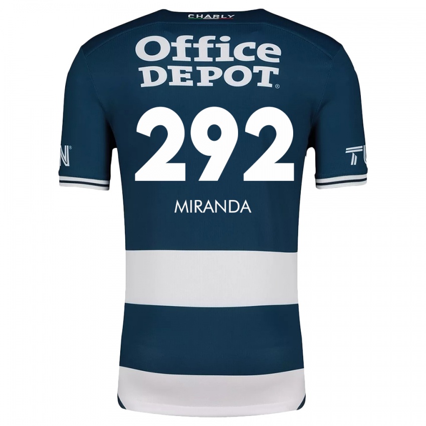 Mujer Camiseta Herbey Miranda #292 Azul Blanco 1ª Equipación 2024/25 La Camisa Chile