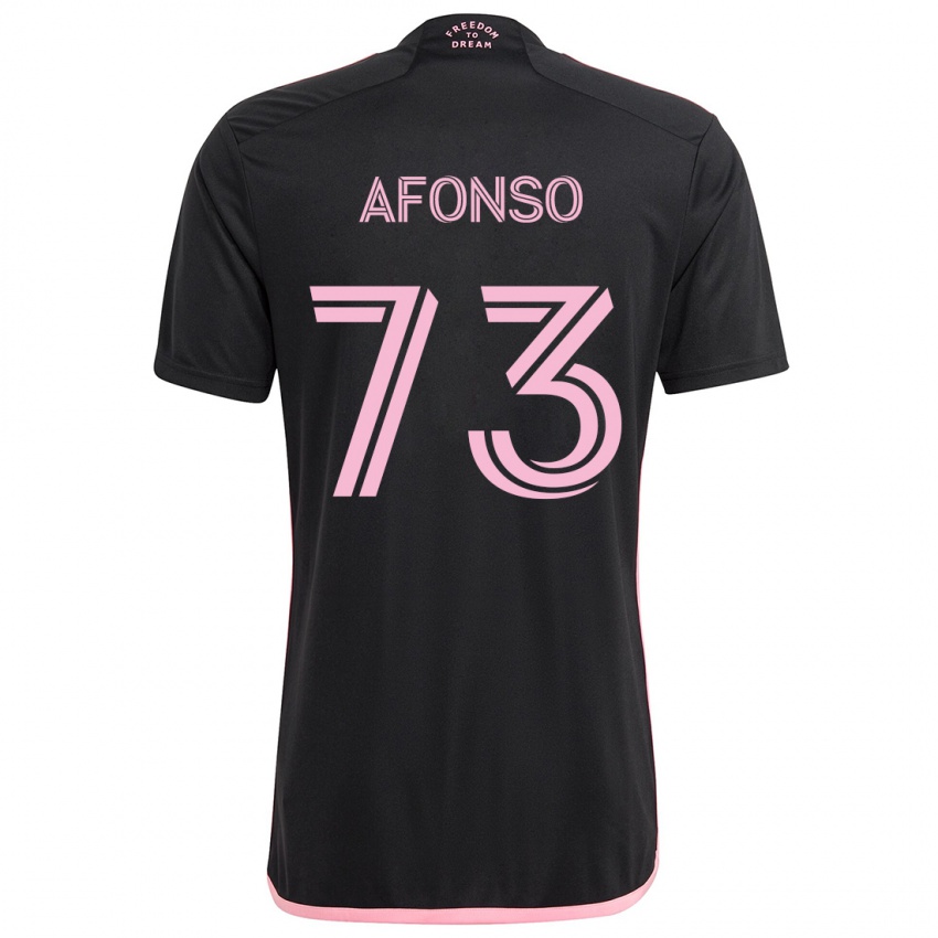 Mujer Camiseta Leo Afonso #73 Negro 2ª Equipación 2024/25 La Camisa Chile