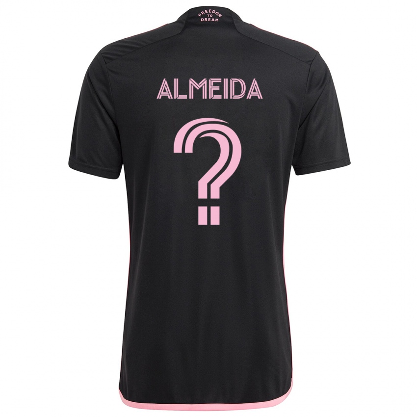 Mujer Camiseta Nicholas Almeida #0 Negro 2ª Equipación 2024/25 La Camisa Chile