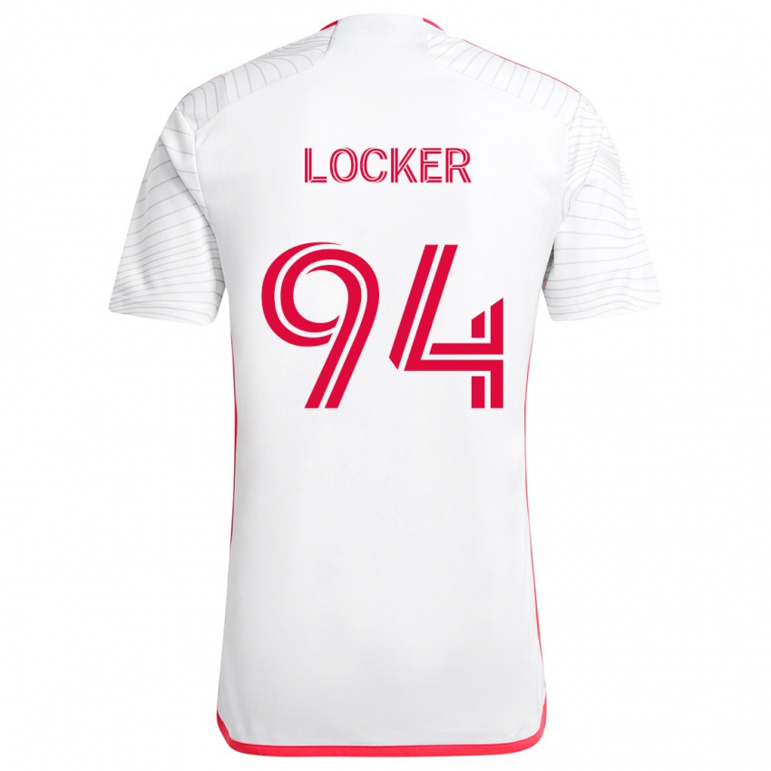 Mujer Camiseta Carson Locker #94 Blanco Rojo 2ª Equipación 2024/25 La Camisa Chile