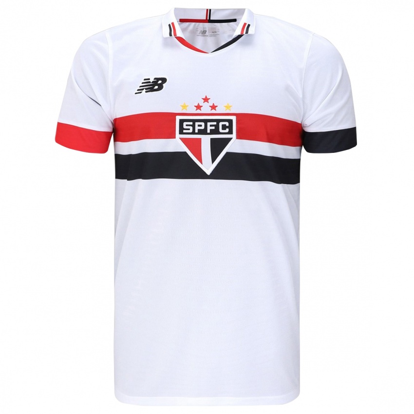 Niño Camiseta Zé Lucas #0 Blanco Rojo Negro 1ª Equipación 2024/25 La Camisa Chile