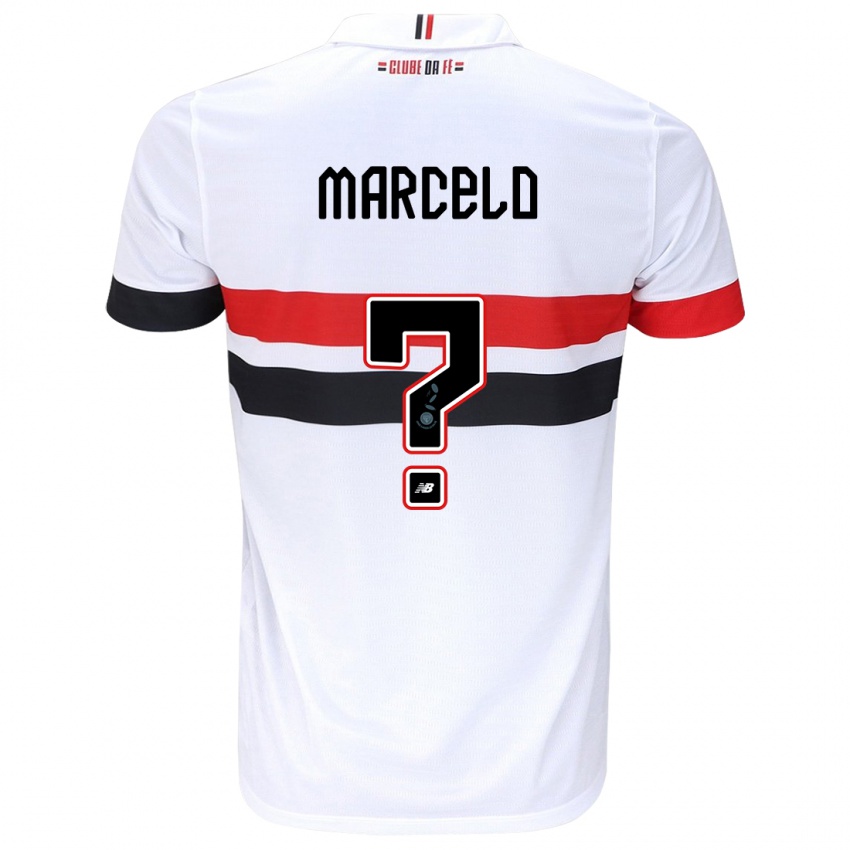 Niño Camiseta Marcelo #0 Blanco Rojo Negro 1ª Equipación 2024/25 La Camisa Chile