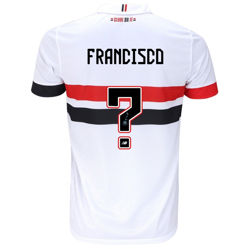 Niño Camiseta Ryan Francisco #0 Blanco Rojo Negro 1ª Equipación 2024/25 La Camisa Chile