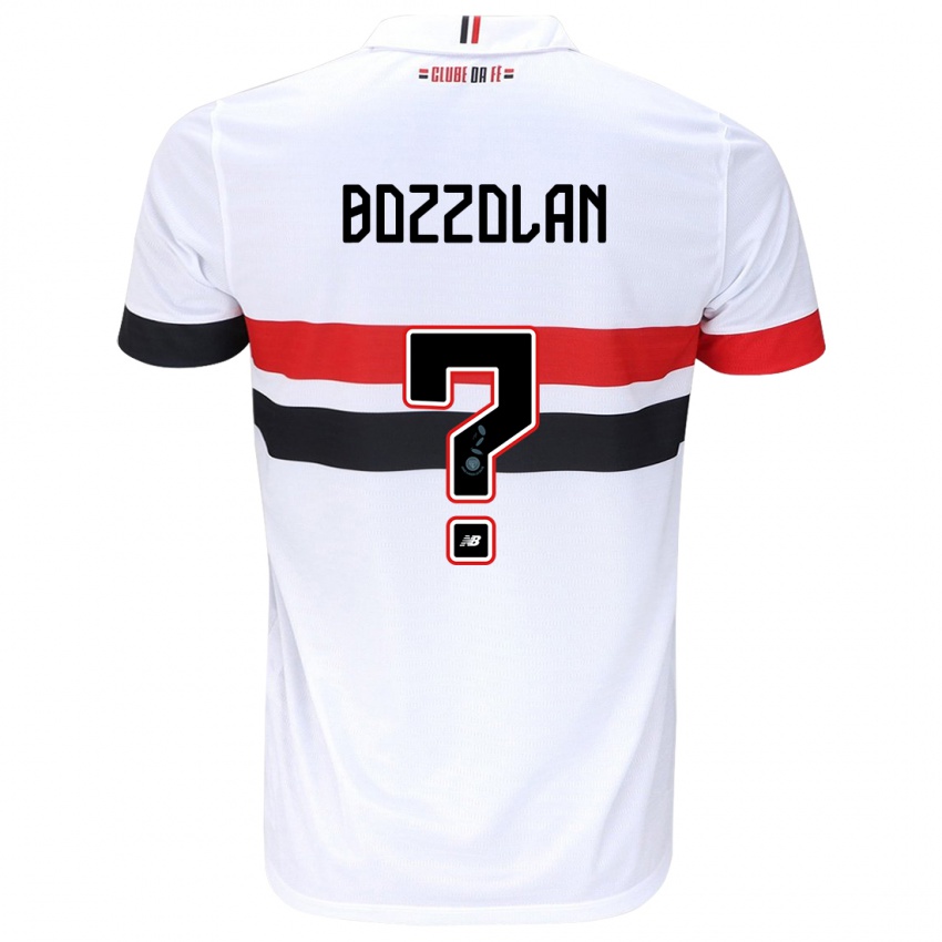 Niño Camiseta Gabriel Bozzolan #0 Blanco Rojo Negro 1ª Equipación 2024/25 La Camisa Chile