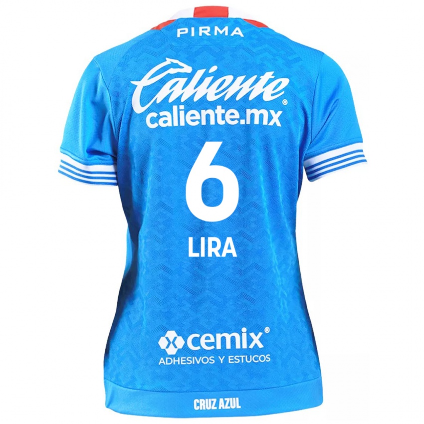 Niño Camiseta Érik Lira #6 Cielo Azul 1ª Equipación 2024/25 La Camisa Chile