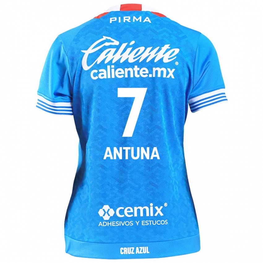 Niño Camiseta Uriel Antuna #7 Cielo Azul 1ª Equipación 2024/25 La Camisa Chile