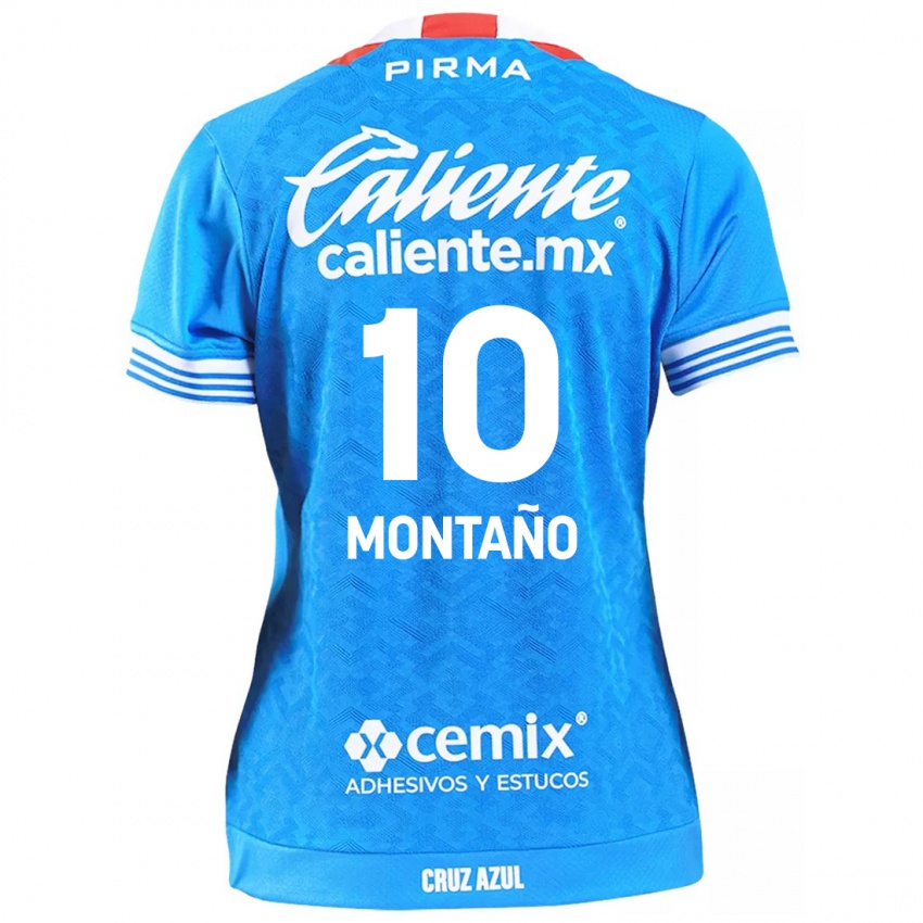 Niño Camiseta Andrés Montaño #10 Cielo Azul 1ª Equipación 2024/25 La Camisa Chile