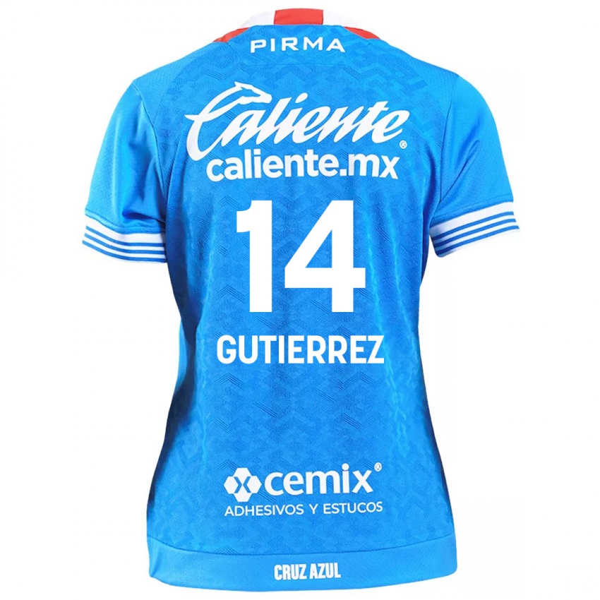 Niño Camiseta Alexis Gutierrez #14 Cielo Azul 1ª Equipación 2024/25 La Camisa Chile