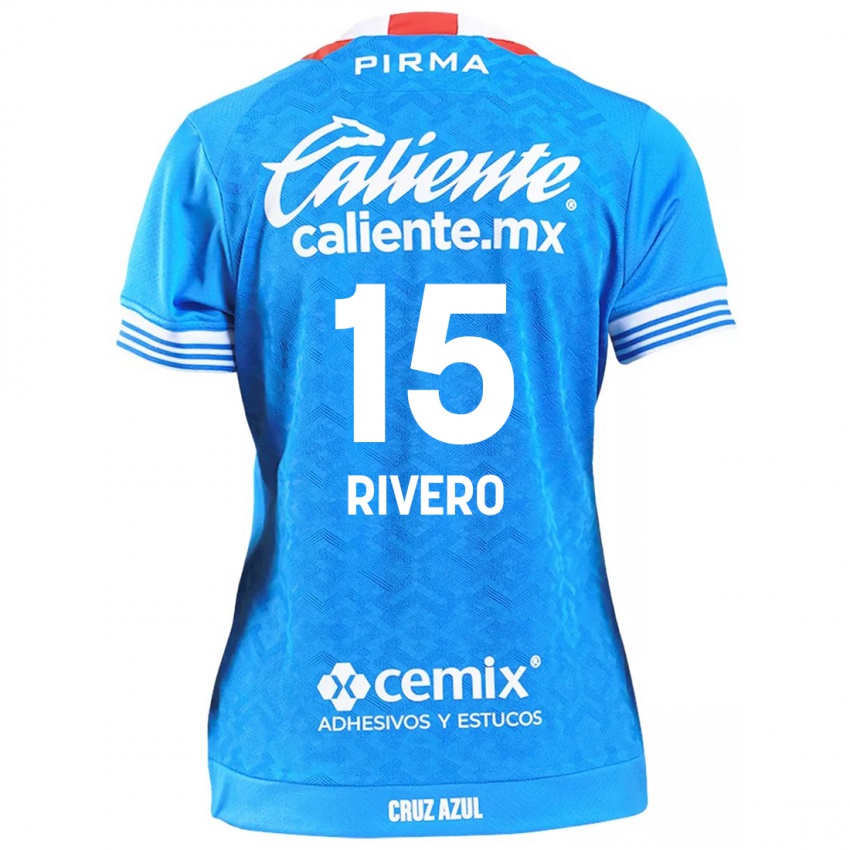 Niño Camiseta Ignacio Rivero #15 Cielo Azul 1ª Equipación 2024/25 La Camisa Chile