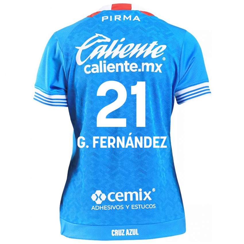 Niño Camiseta Gabriel Fernández #21 Cielo Azul 1ª Equipación 2024/25 La Camisa Chile