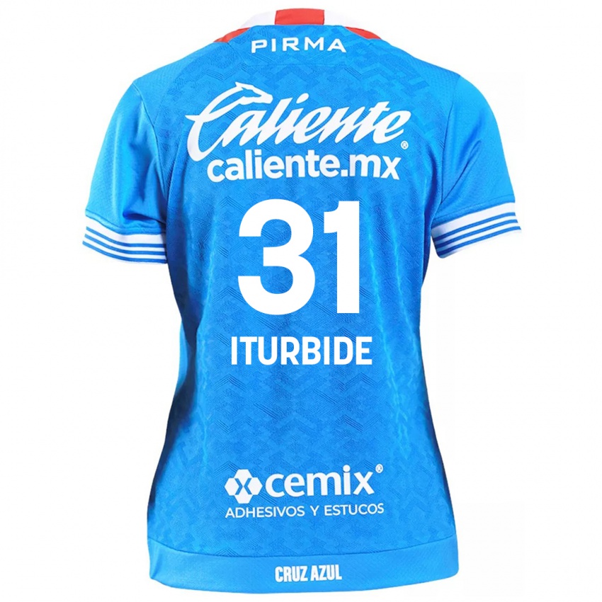 Niño Camiseta Luis Iturbide #31 Cielo Azul 1ª Equipación 2024/25 La Camisa Chile