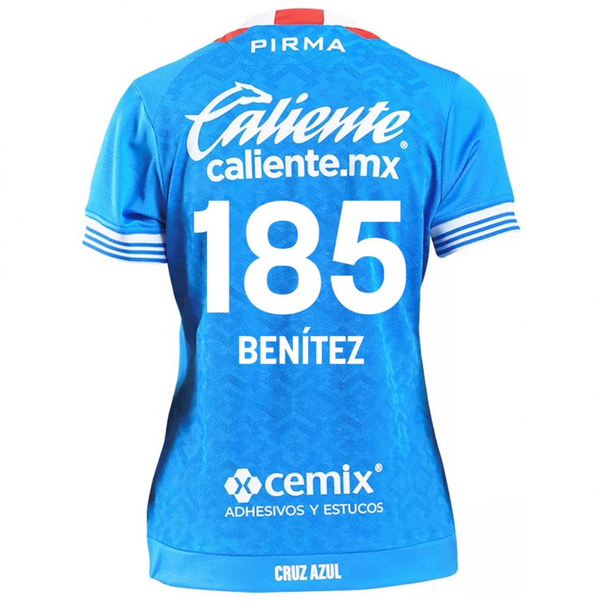 Niño Camiseta Cristopher Benitez #185 Cielo Azul 1ª Equipación 2024/25 La Camisa Chile