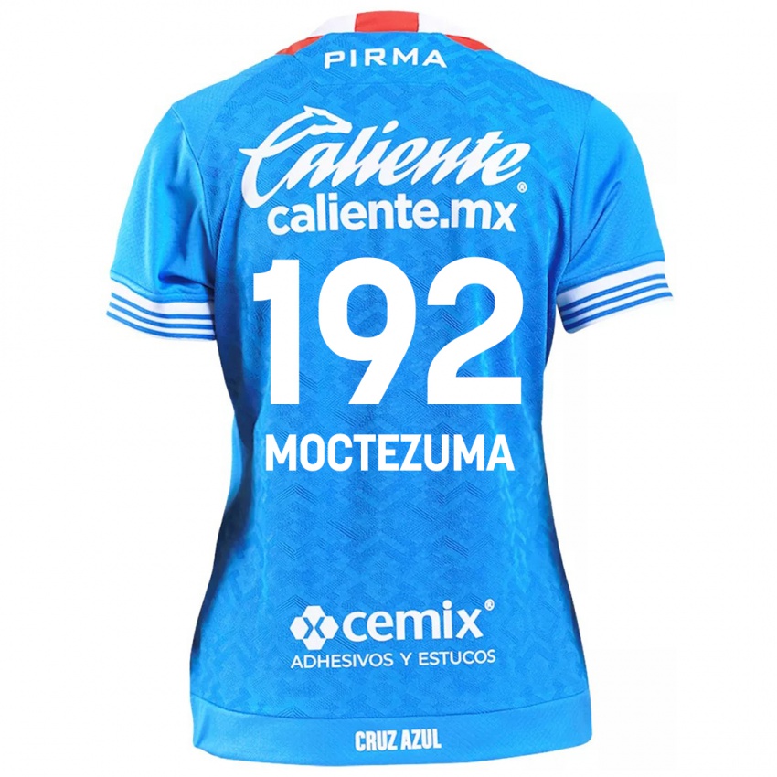 Niño Camiseta Brayan Moctezuma #192 Cielo Azul 1ª Equipación 2024/25 La Camisa Chile