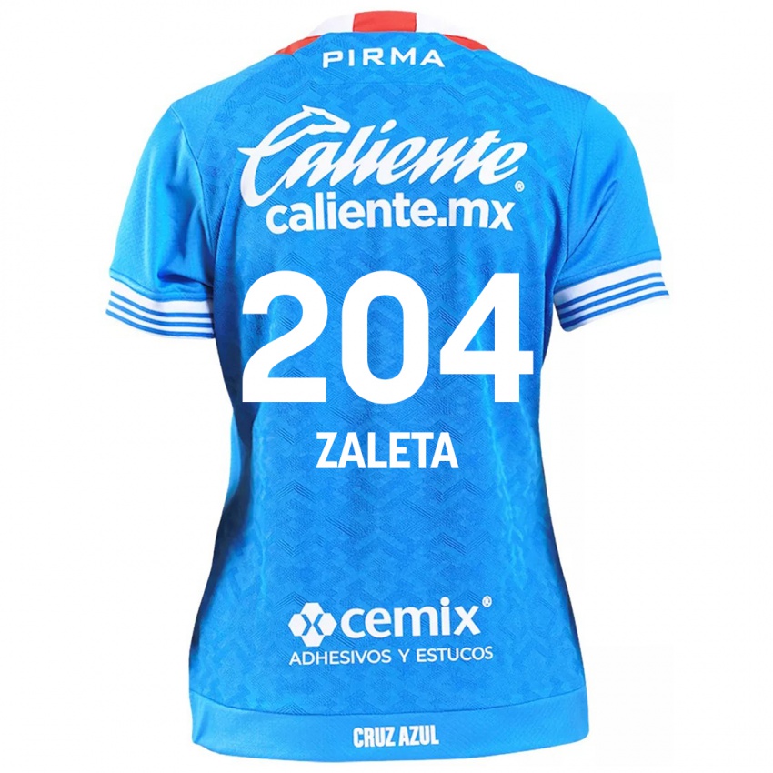 Niño Camiseta Mauro Zaleta #204 Cielo Azul 1ª Equipación 2024/25 La Camisa Chile